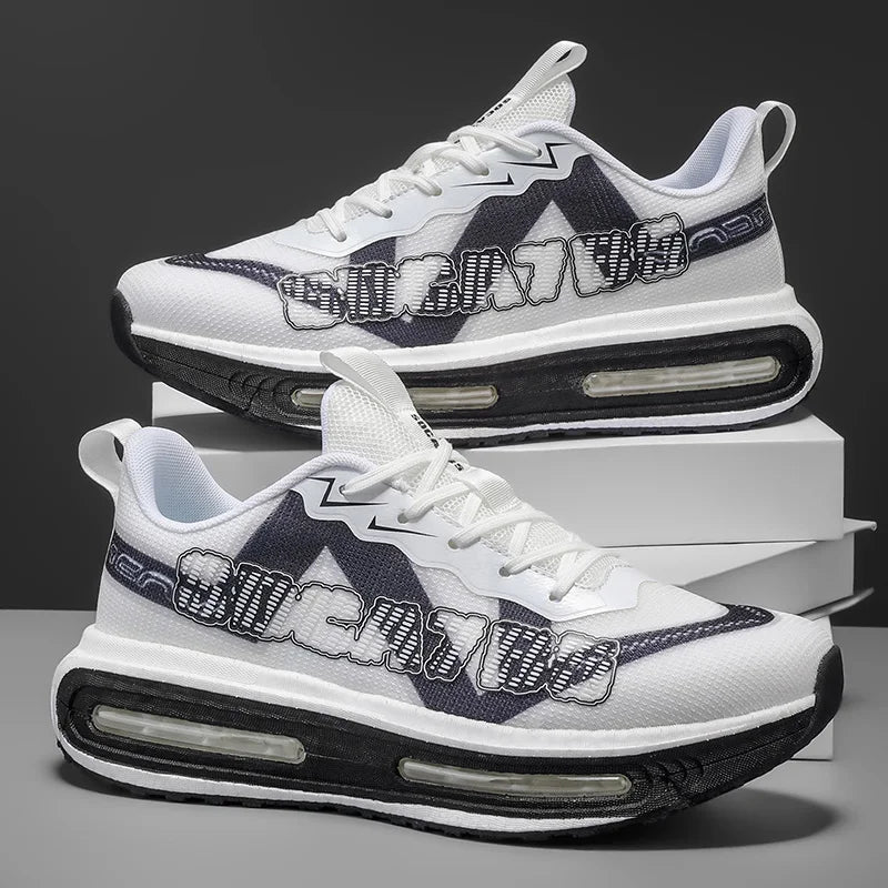 Men's Sneakers - Lightweight Low-Top Design, Cushioned Soles, Suitable for All Occasions, Ideal for Fitness, Jogging,