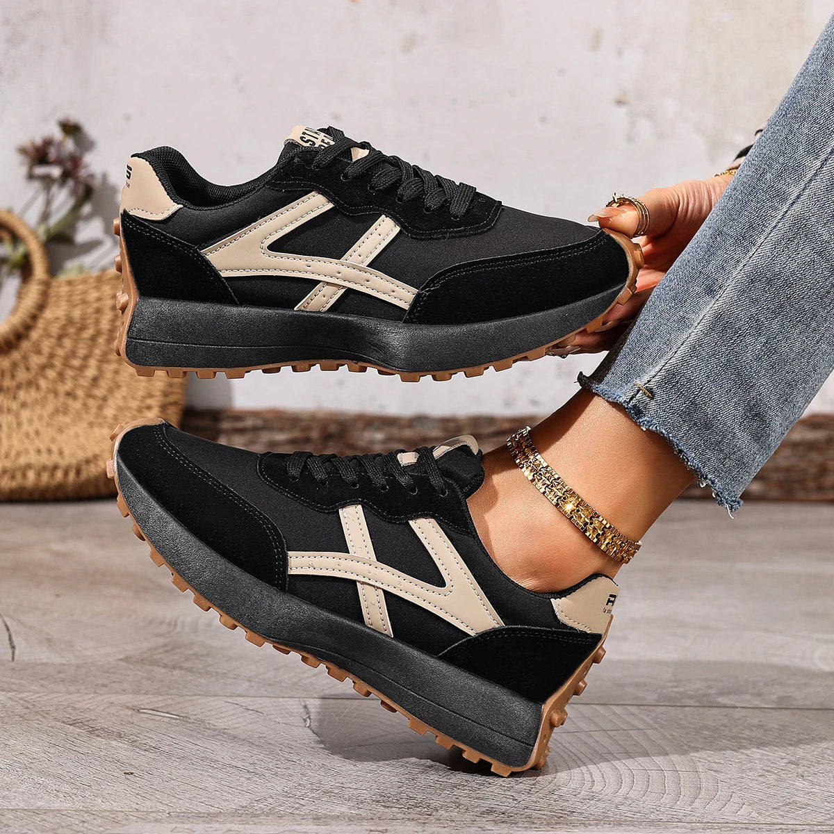 Shoes Fashion Designer Leather Sneakers
