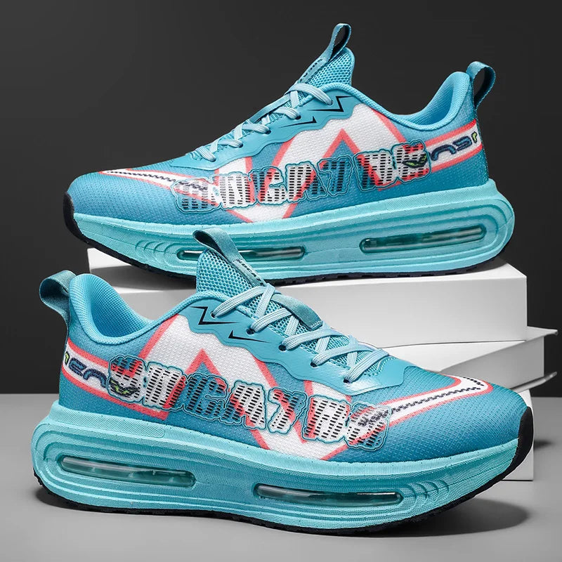 Men's Sneakers - Lightweight Low-Top Design, Cushioned Soles, Suitable for All Occasions, Ideal for Fitness, Jogging,