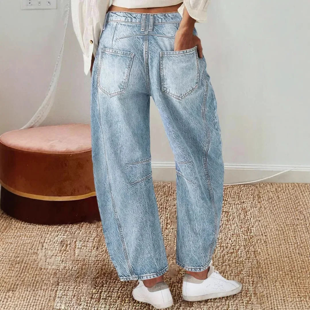 Jeans Women Denim Pants Wide Leg Long Pant Mom Y2k Loose Casual Regular Straight Trousers Elegant Splice Mid Waist Autumn Winter