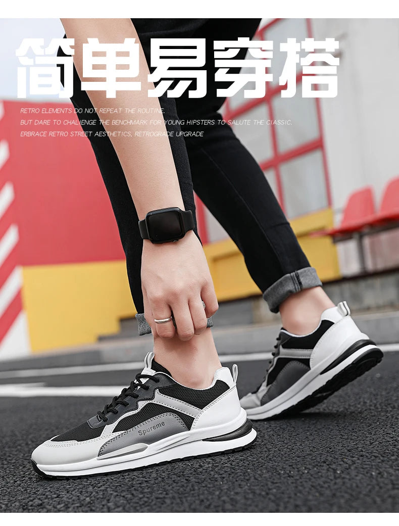 Sneakers for Men Fashion Outsole Male Casual Sport Shoes Man Running Flats Shoes Tenis De Mujer Zapatillas Sapato Masculino