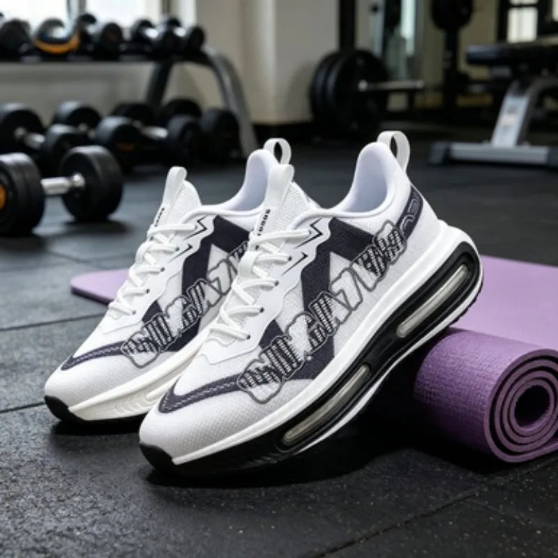 Men's Sneakers - Lightweight Low-Top Design, Cushioned Soles, Suitable for All Occasions, Ideal for Fitness, Jogging,