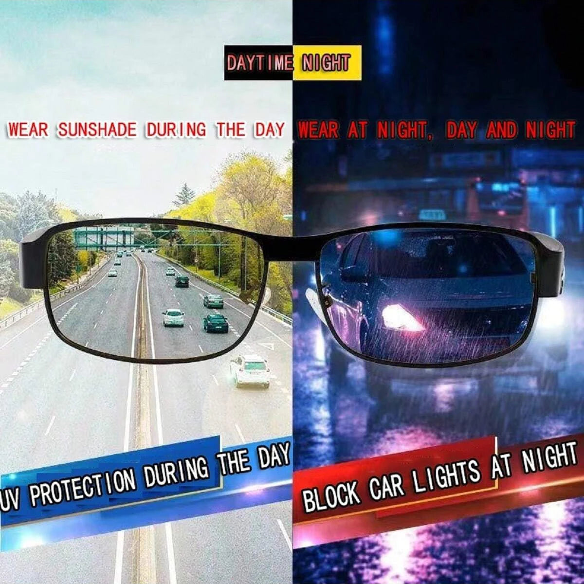 Sunglasses for Men Day and Night Vision