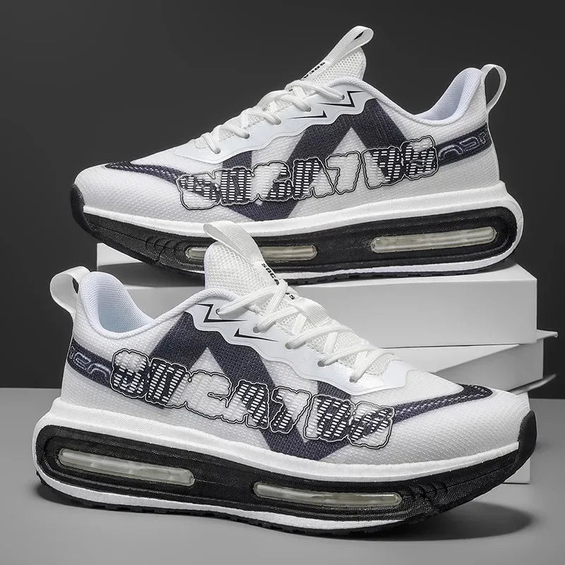 Men's Sneakers - Lightweight Low-Top Design, Cushioned Soles, Suitable for All Occasions, Ideal for Fitness, Jogging,