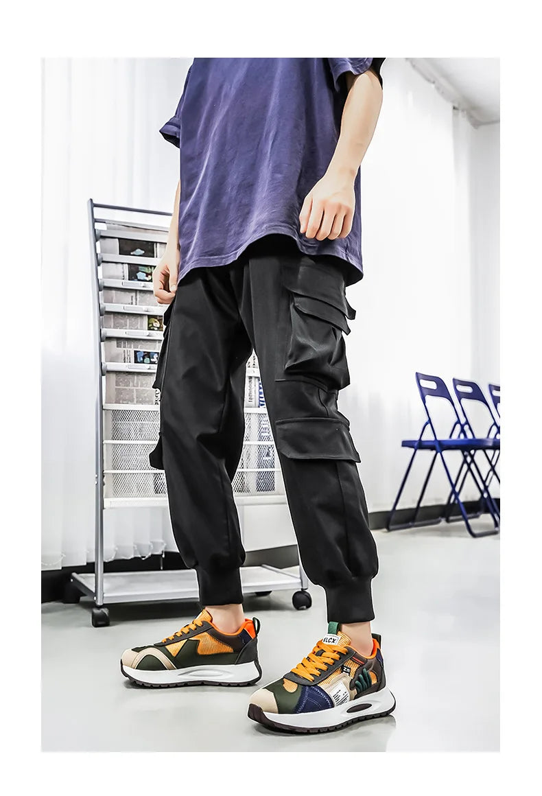 Men's Korean-Style Trendy White Sneakers Fashionable Sports And Casual Shoes for Younger Men