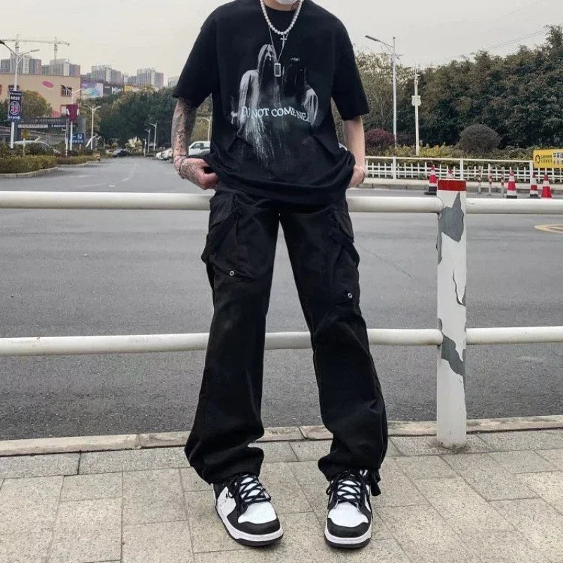 Cargo Pants for Men Wide Street Techwear