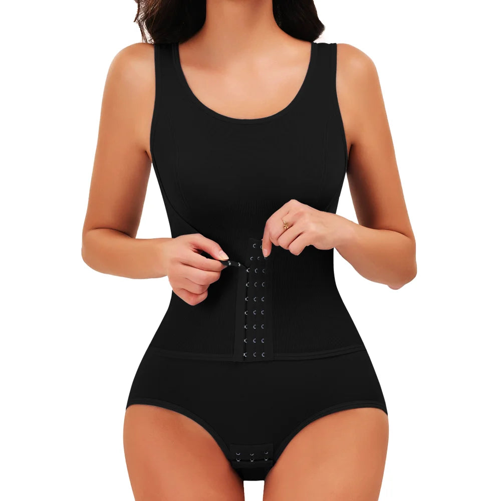 Bodysuit Shapewear with Belt Women