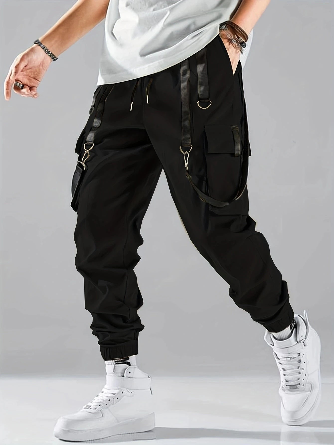 Men's Casual Techwear Cargo Pants