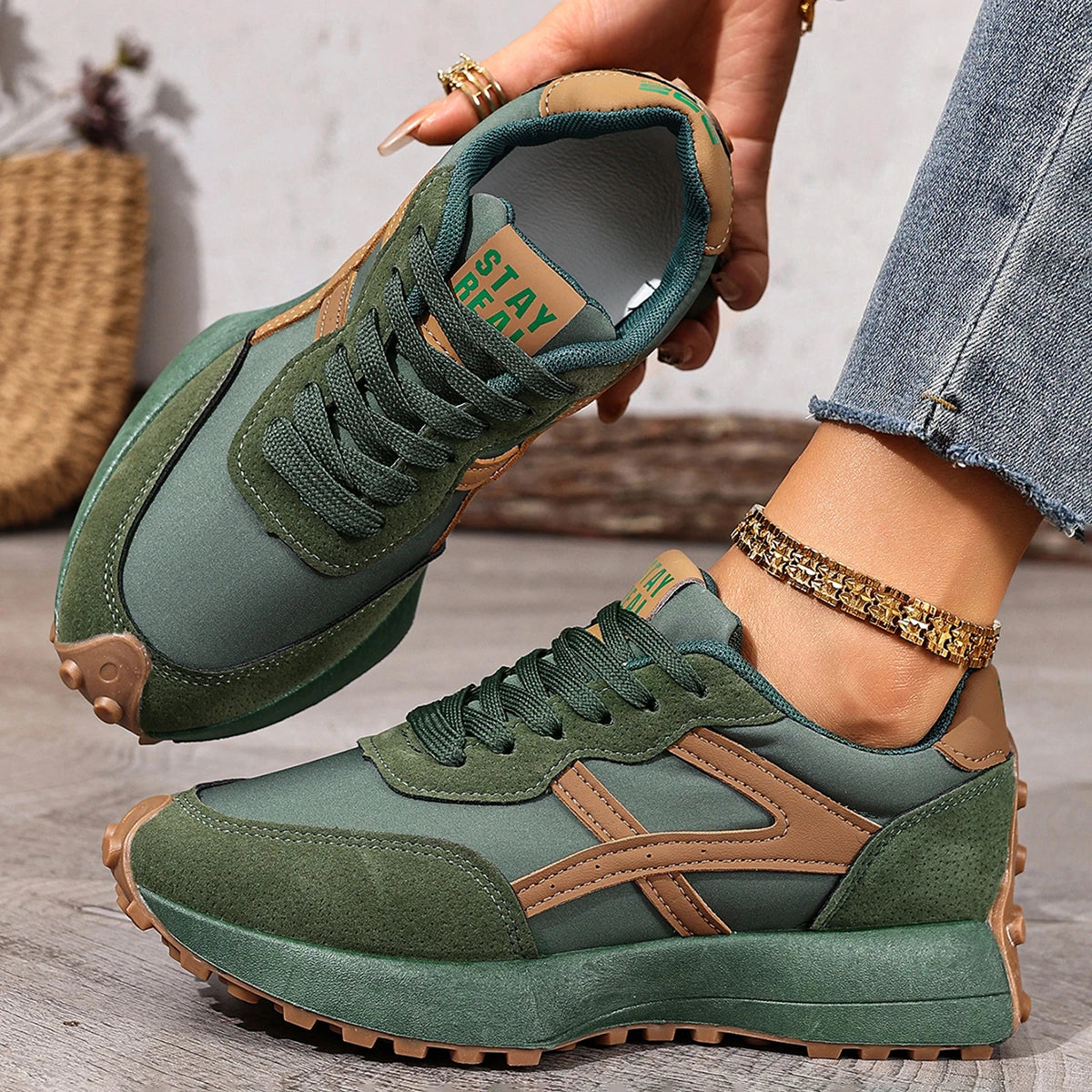 Shoes Fashion Designer Leather Sneakers