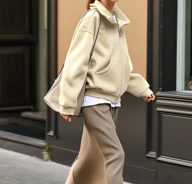 Hooded  Cardigan  Mid Length