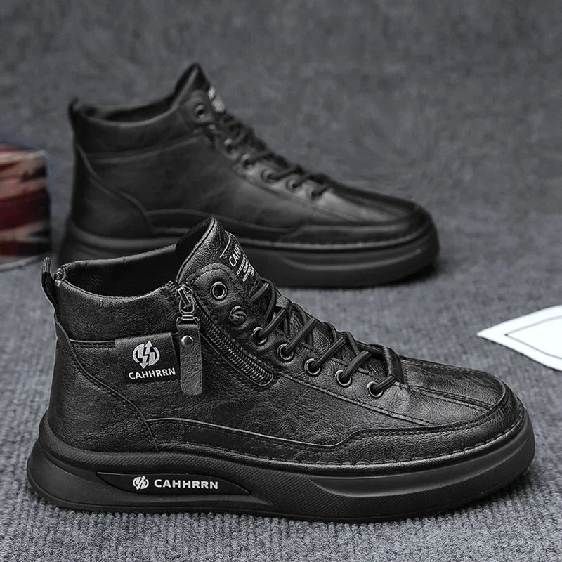 Male Sneakers High-top Loafers Skateboard Sports and Leisure Shoes for Men Men's Sneakers Non-Slip Soft and Comfortable New