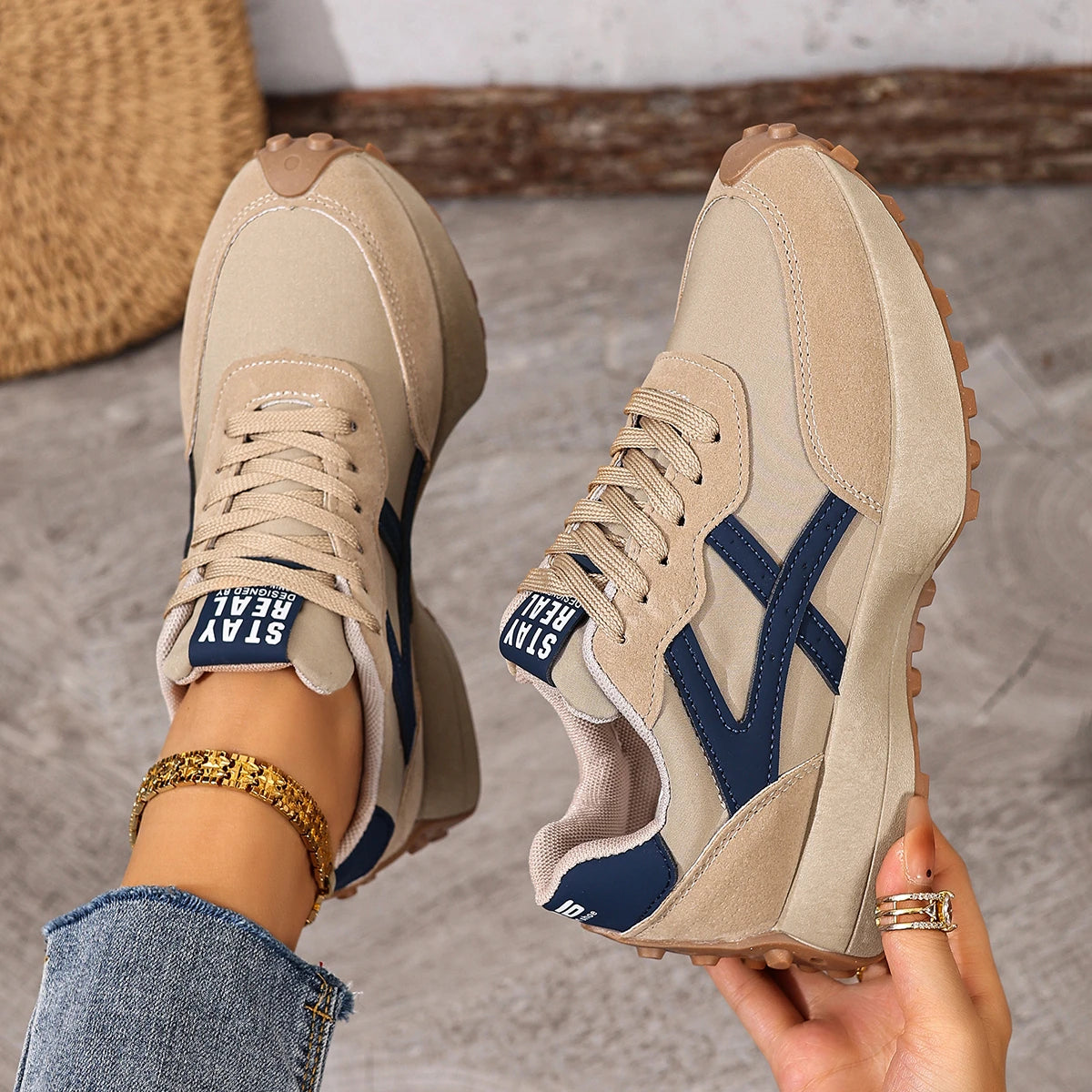 Shoes Fashion Designer Leather Sneakers