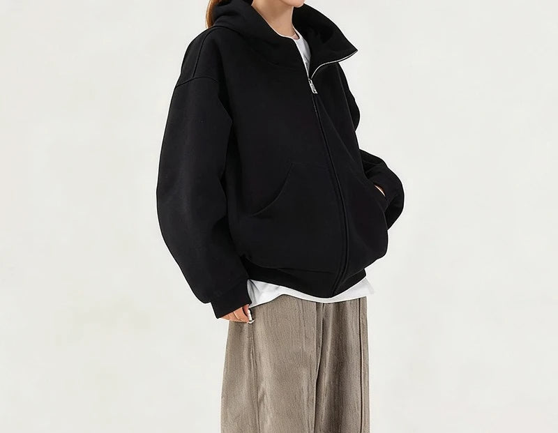 Hooded  Cardigan  Mid Length