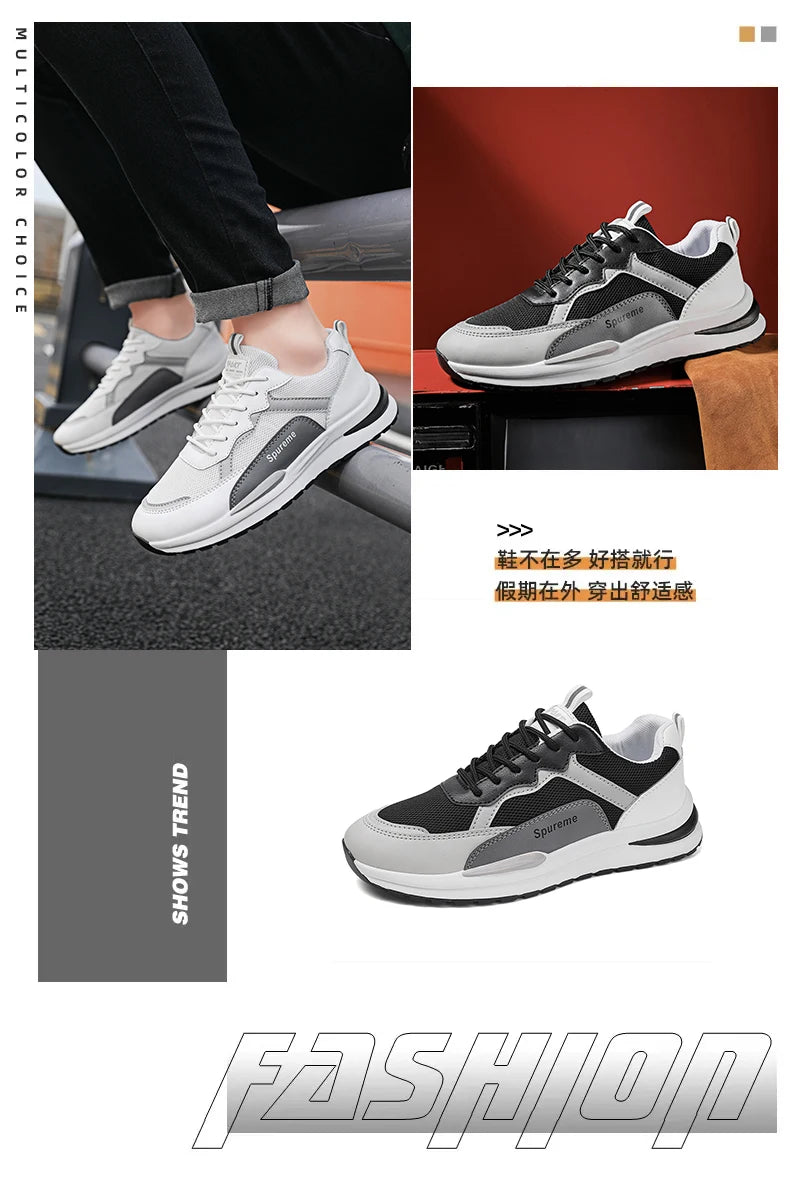 Sneakers for Men Fashion Outsole Male Casual Sport Shoes Man Running Flats Shoes Tenis De Mujer Zapatillas Sapato Masculino