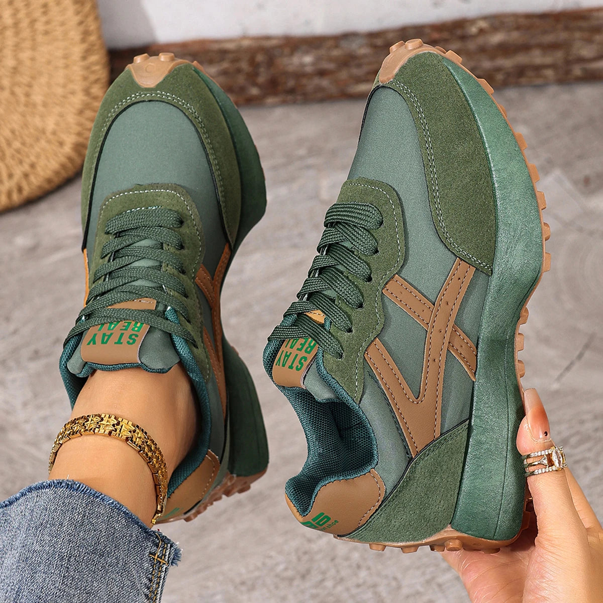 Shoes Fashion Designer Leather Sneakers