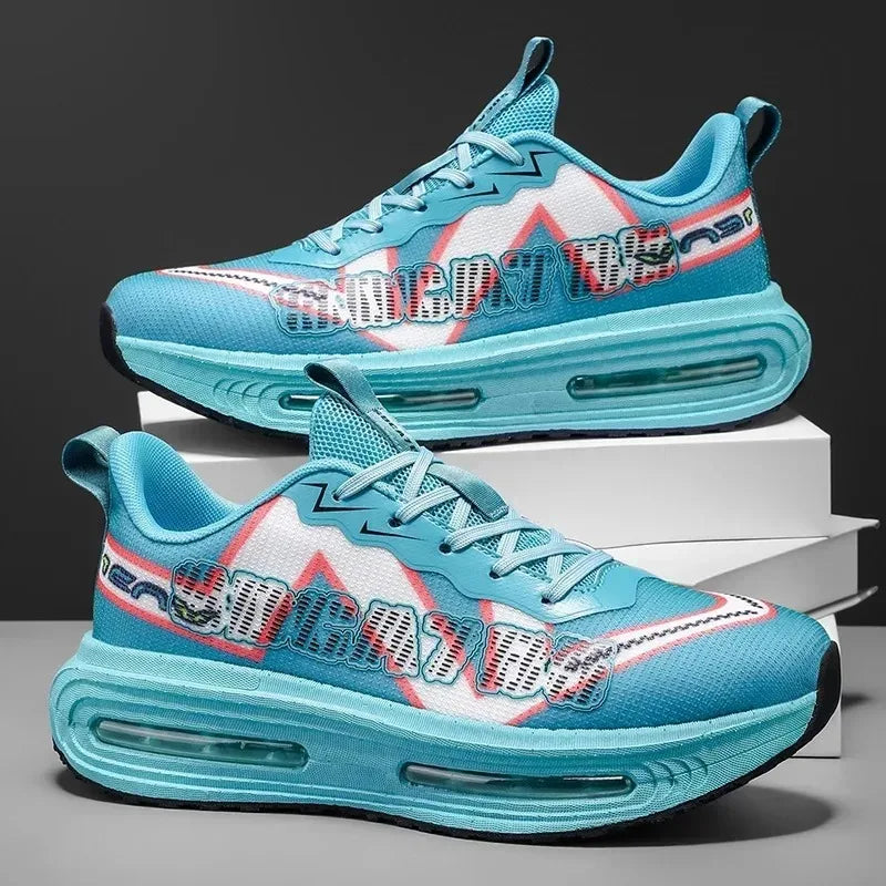 Men's Sneakers - Lightweight Low-Top Design, Cushioned Soles, Suitable for All Occasions, Ideal for Fitness, Jogging,