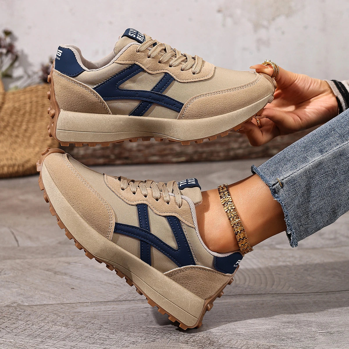 Shoes Fashion Designer Leather Sneakers