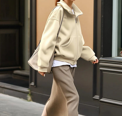 Hooded  Cardigan  Mid Length