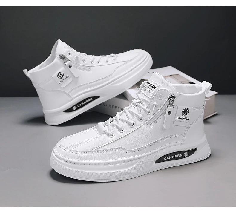 Male Sneakers High-top Loafers Skateboard Sports and Leisure Shoes for Men Men's Sneakers Non-Slip Soft and Comfortable New