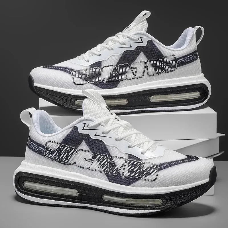 Men's Sneakers - Lightweight Low-Top Design, Cushioned Soles, Suitable for All Occasions, Ideal for Fitness, Jogging,