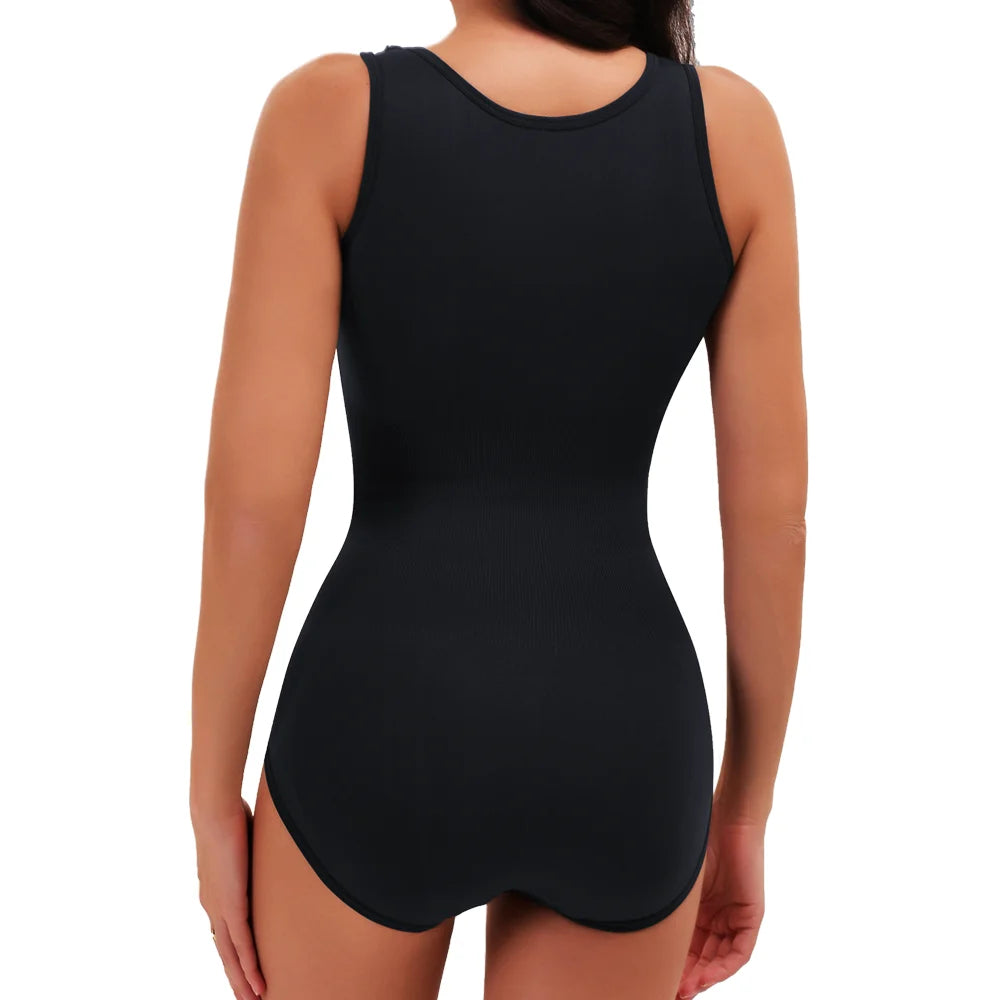 Bodysuit Shapewear with Belt Women