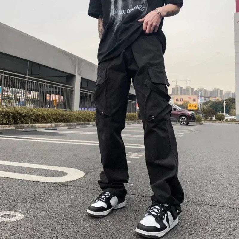 Cargo Pants for Men Wide Street Techwear