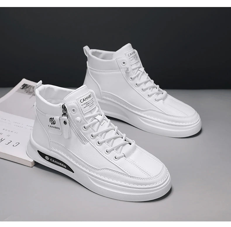 Male Sneakers High-top Loafers Skateboard Sports and Leisure Shoes for Men Men's Sneakers Non-Slip Soft and Comfortable New