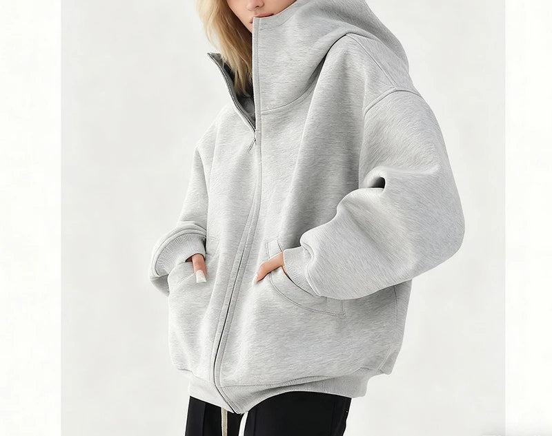 Hooded  Cardigan  Mid Length