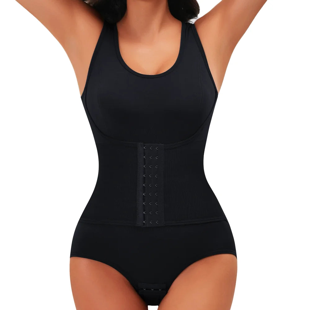 Bodysuit Shapewear with Belt Women