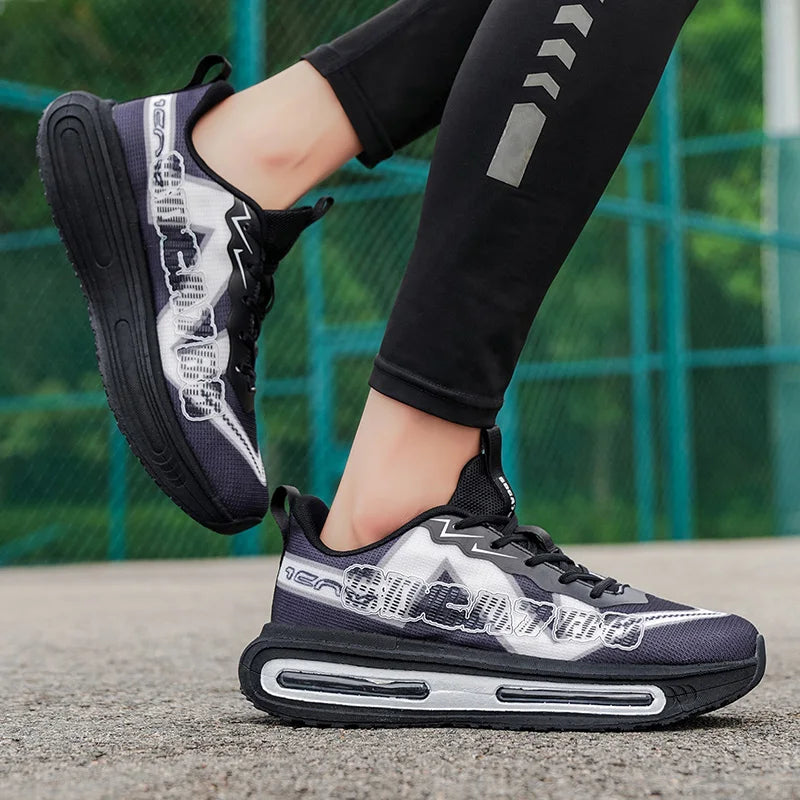 Men's Sneakers - Lightweight Low-Top Design, Cushioned Soles, Suitable for All Occasions, Ideal for Fitness, Jogging,