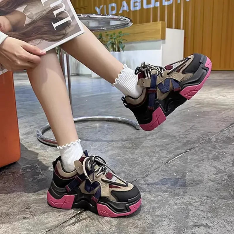 Sneakers Woman Footwear High on Platform