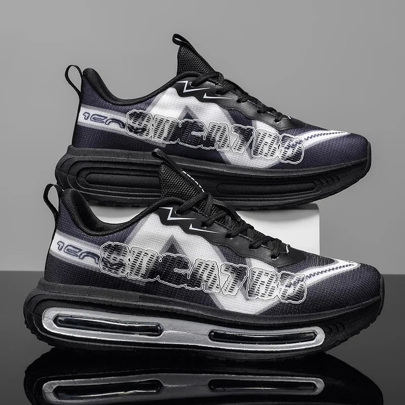 Men's Sneakers - Lightweight Low-Top Design, Cushioned Soles, Suitable for All Occasions, Ideal for Fitness, Jogging,